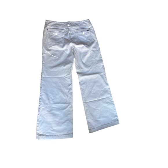 Michael Kors White Wide Leg Jeans Y2K Resort Style Denim 33 - Picture 6 of 8